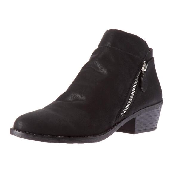 NIB Women's Easy Street Gusto Comfort Ankle Bootie Black Size 8.5 WIDE - Picture 1 of 10
